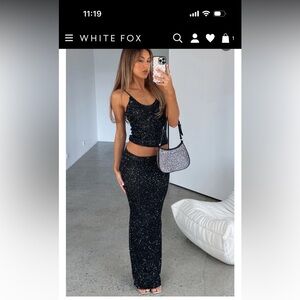 White fox 2 piece set- BRAND NEW